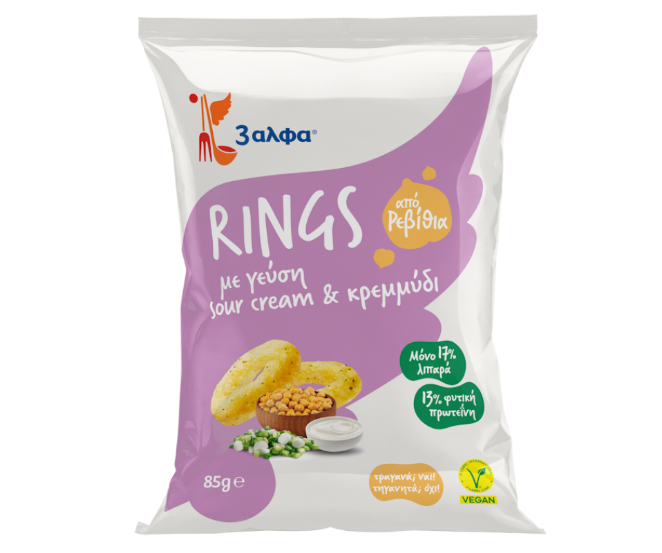 3ALFA RINGS SOUR CREAM & ONION 85g