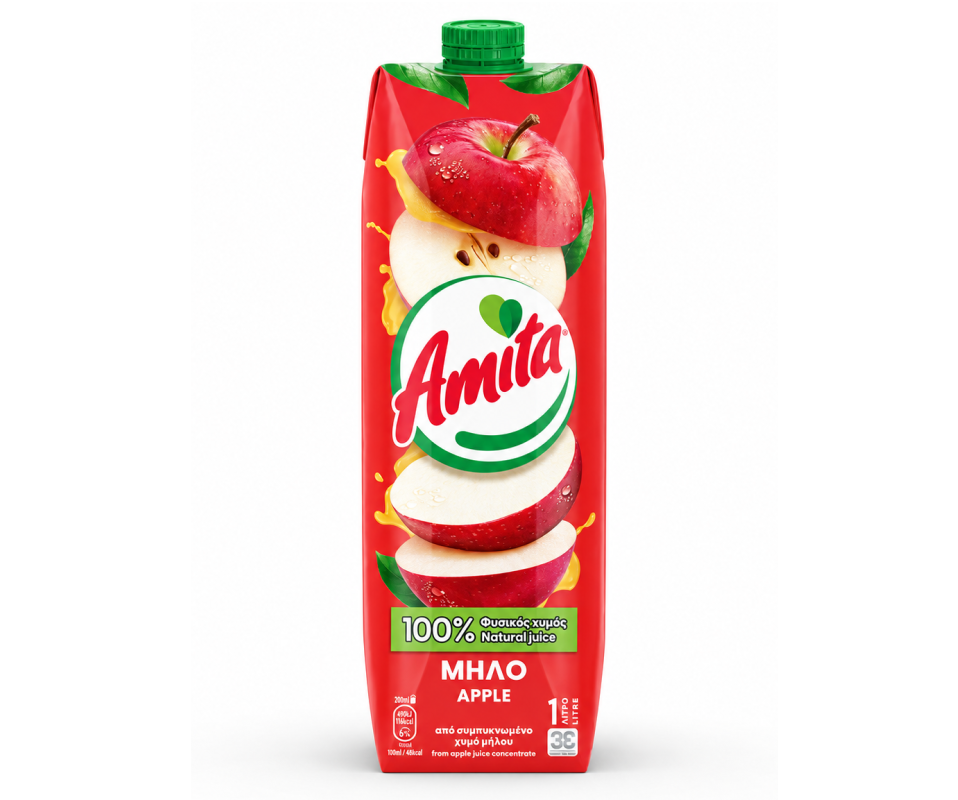 AMITA 100% APPLE JUICE 1L