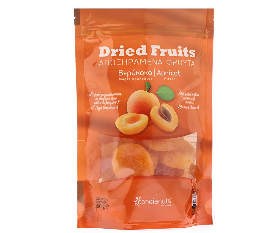 CANDIA NUTS DRIED APRICOT 180g