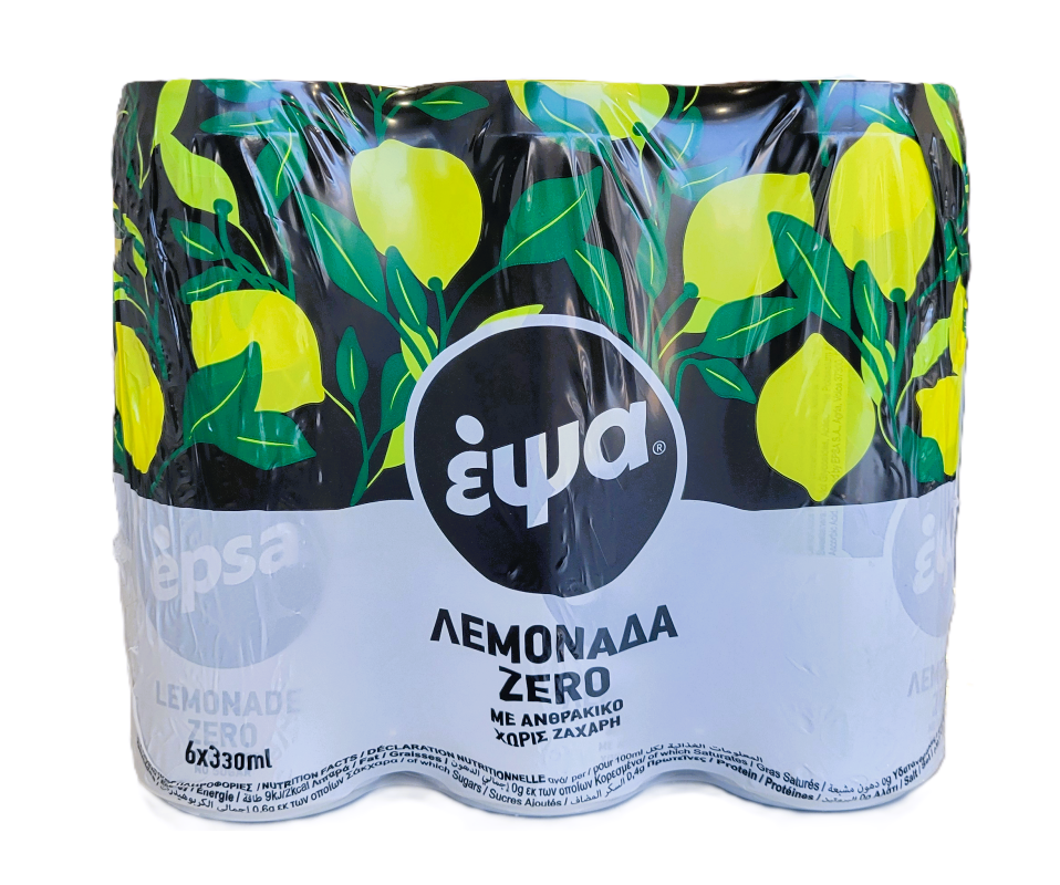 EPSA LEMONADE SODA ZERO 6-PACK/330ml