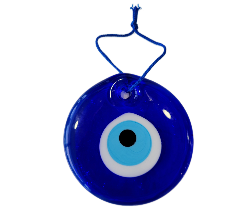 GLASS EVIL EYE HANGING CHARM