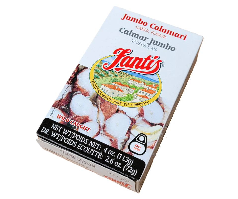FANTIS JUMBO CALAMARI GARLIC FLAVOR 113g