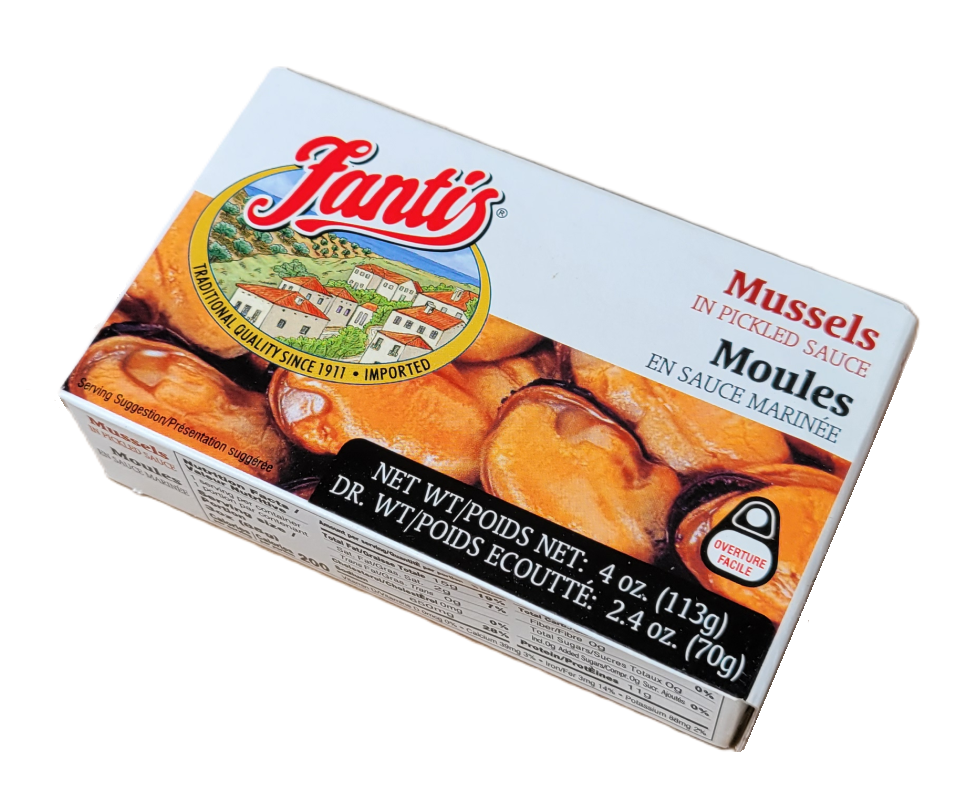 FANTIS MUSSELS IN PICKLED SAUCE 113g