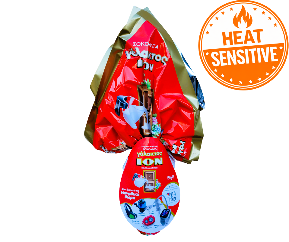 ION EASTER EGG MILK CHOCOLATE (SURPRISE TOY INSIDE) 150g