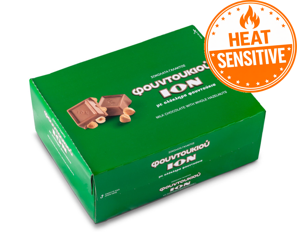 ION MILK CHOCOLATE WITH WHOLE HAZELNUTS BAR 200g
