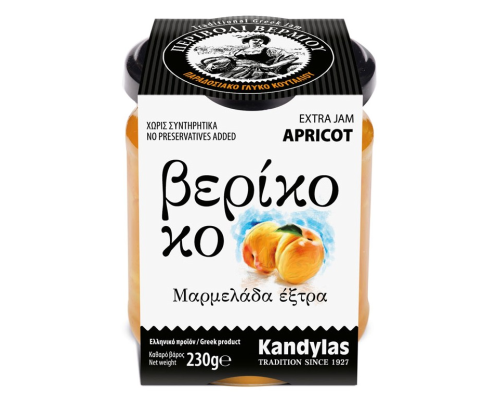 KANDYLAS EXTRA JAM APRICOT 230g