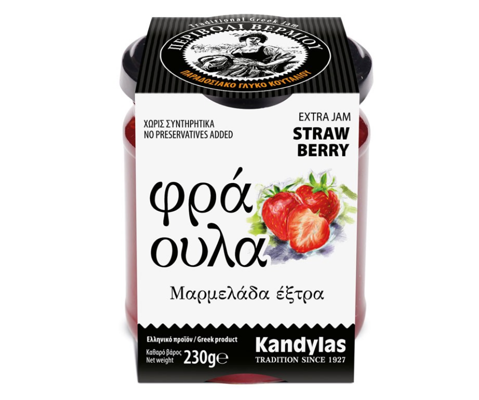 KANDYLAS EXTRA JAM STRAWBERRY 230g