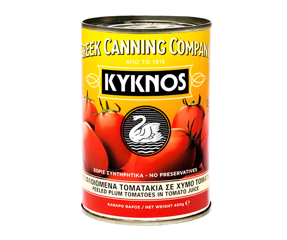 KYKNOS PEELED PLUM TOMATOES 400g