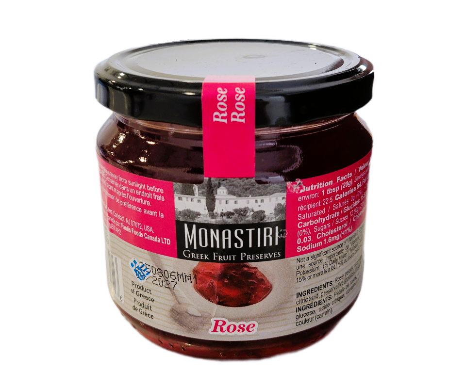 MONASTIRI ROSE PRESERVES 16oz