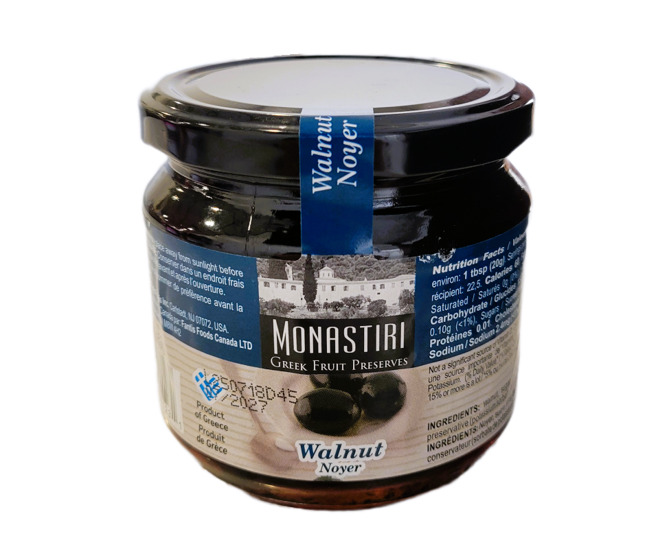 MONASTIRI WALNUT PRESERVES 16oz