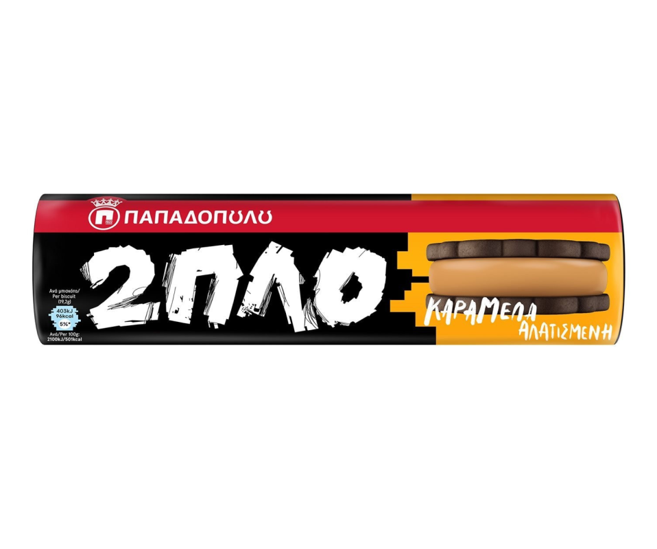 PAPADOPOULOU DOUBLE-STUFFED SANDWICH COOKIES 230g