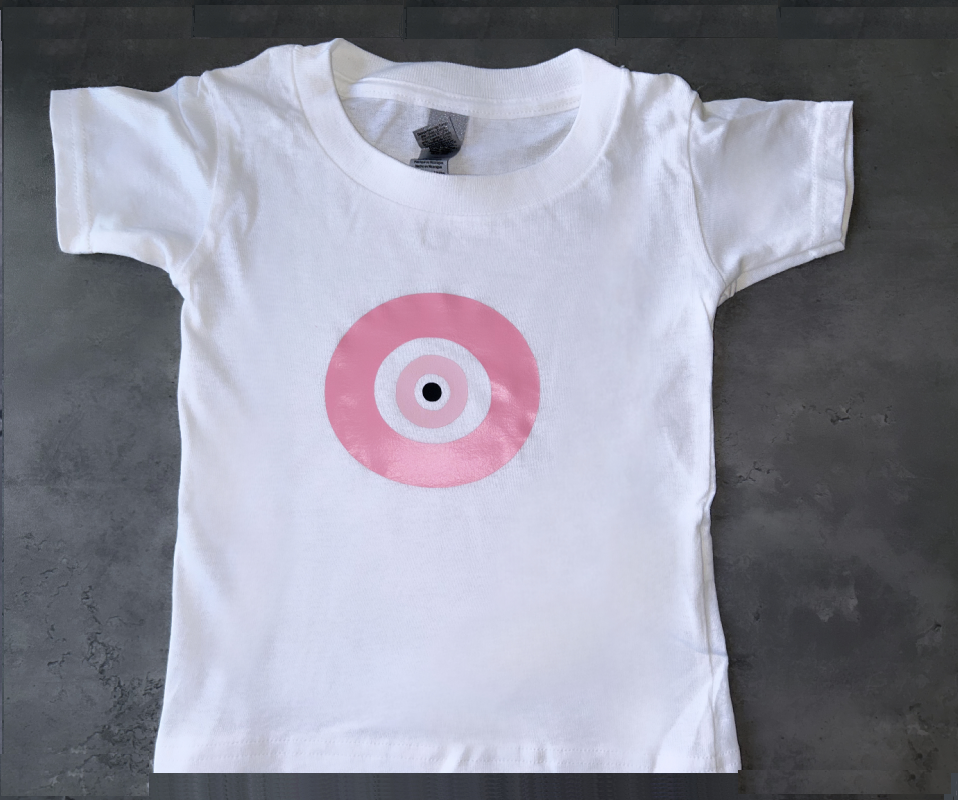 PINK EVIL EYE T-SHIRT (TODDLER)