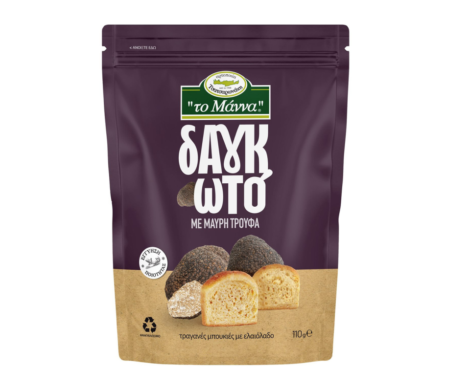 THE MANNA CRISPY BITES BLACK TRUFFLE 110g