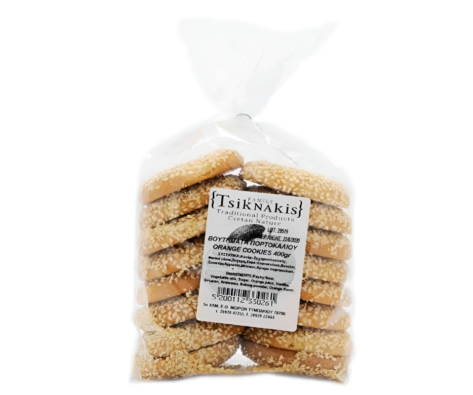 TSIKNAKIS ORANGE BISCUITS 400g