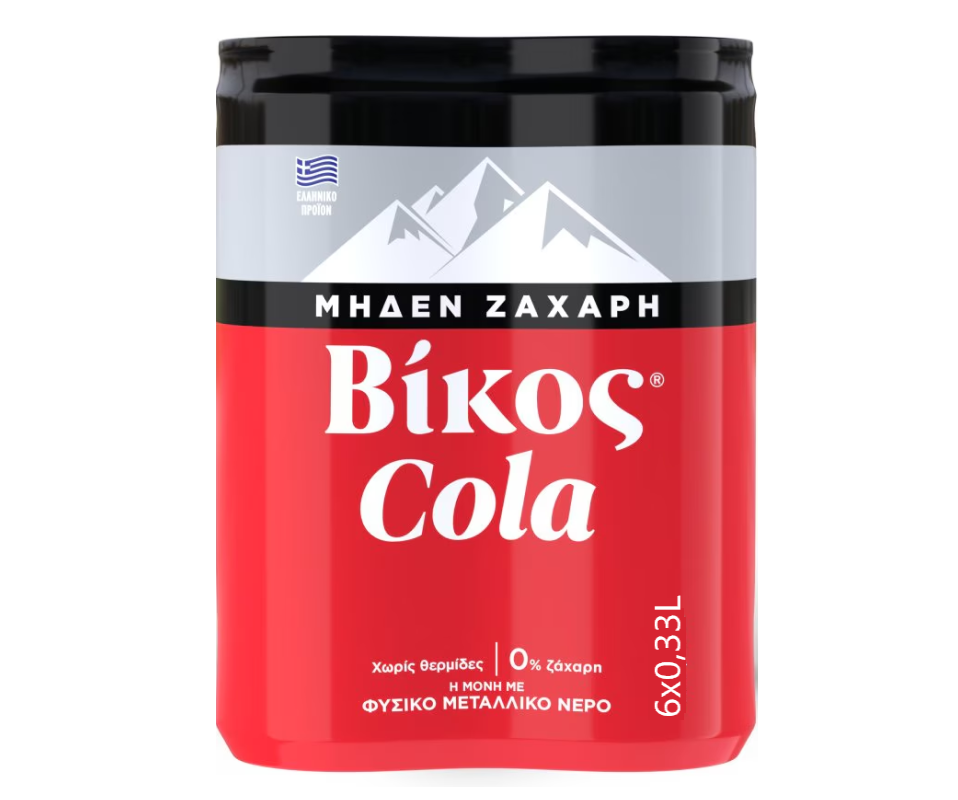 VIKOS COLA ZERO SUGAR 6-PACK/330ml