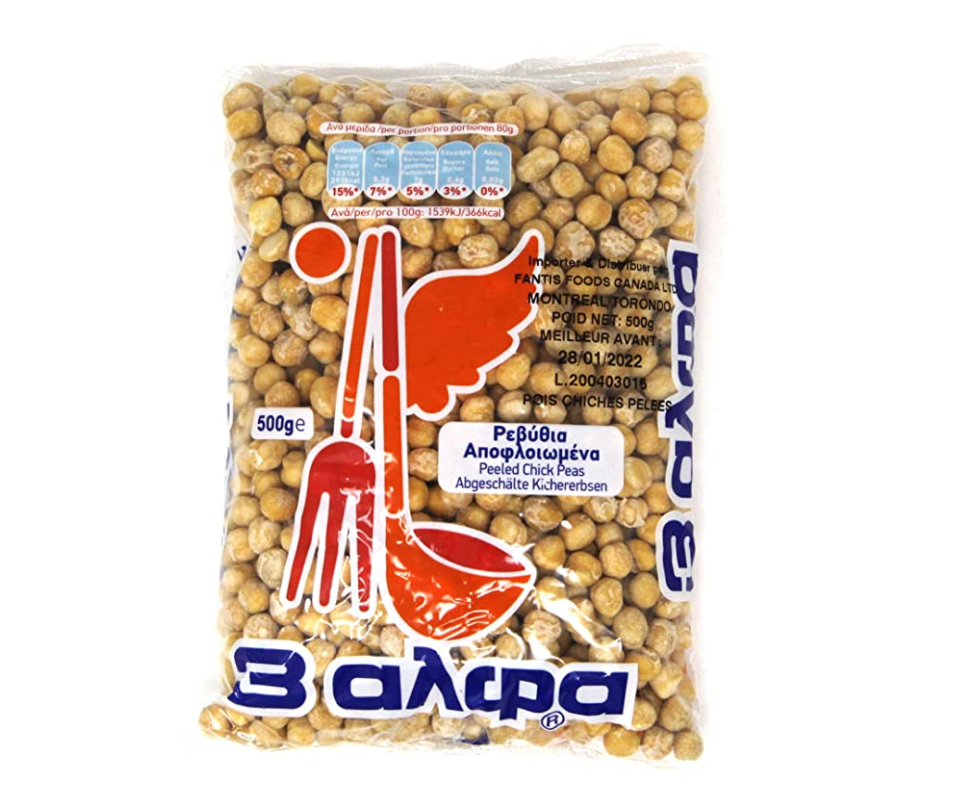 3ALFA CHICKPEAS PEELED 500g