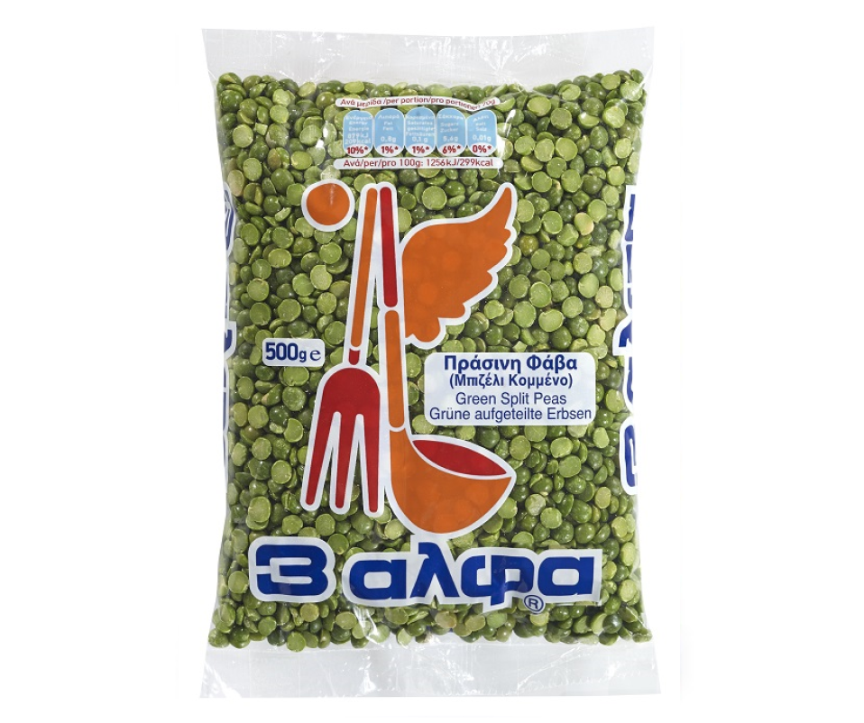 3ALFA GREEN SPLIT PEAS 500g