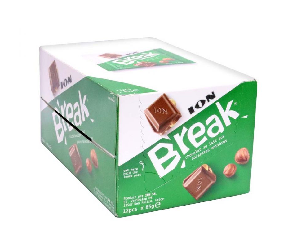 ION BREAK CHOCOLATE BARS 85g