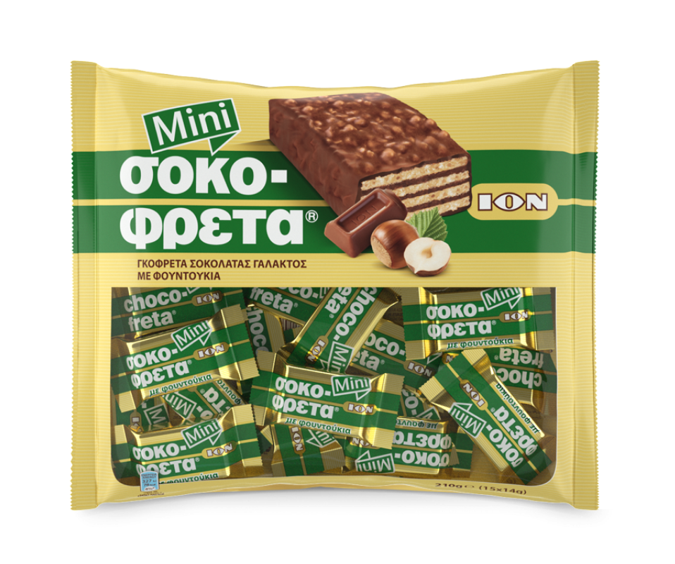 ION MINI CHOCOFRETA BARS 210g