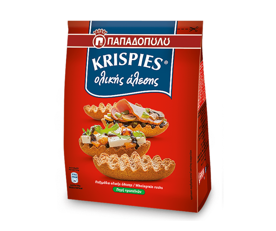 PAPADOPOULOU KRISPIES WHOLEGRAIN RUSKS 200g