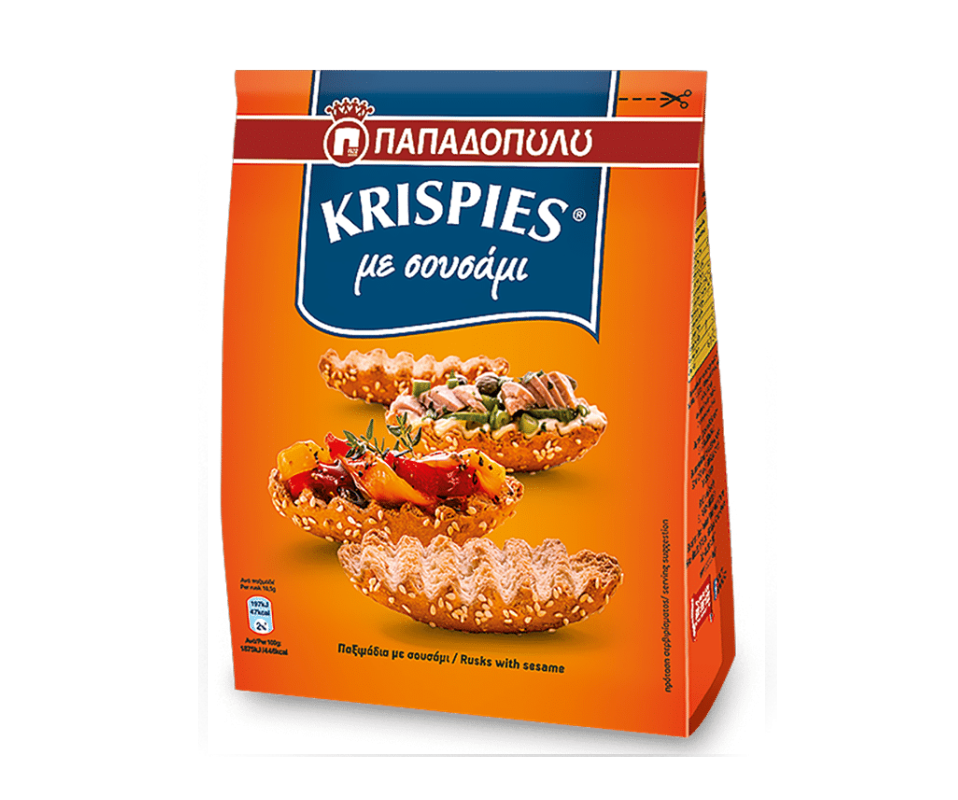 PAPADOPOULOU KRISPIES SESAME RUSKS 200g
