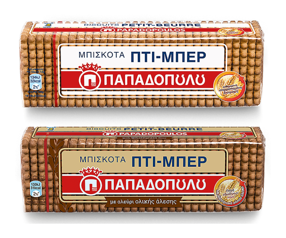 PAPADOPOULOU PETIT-BEURRE BISCUITS 225g