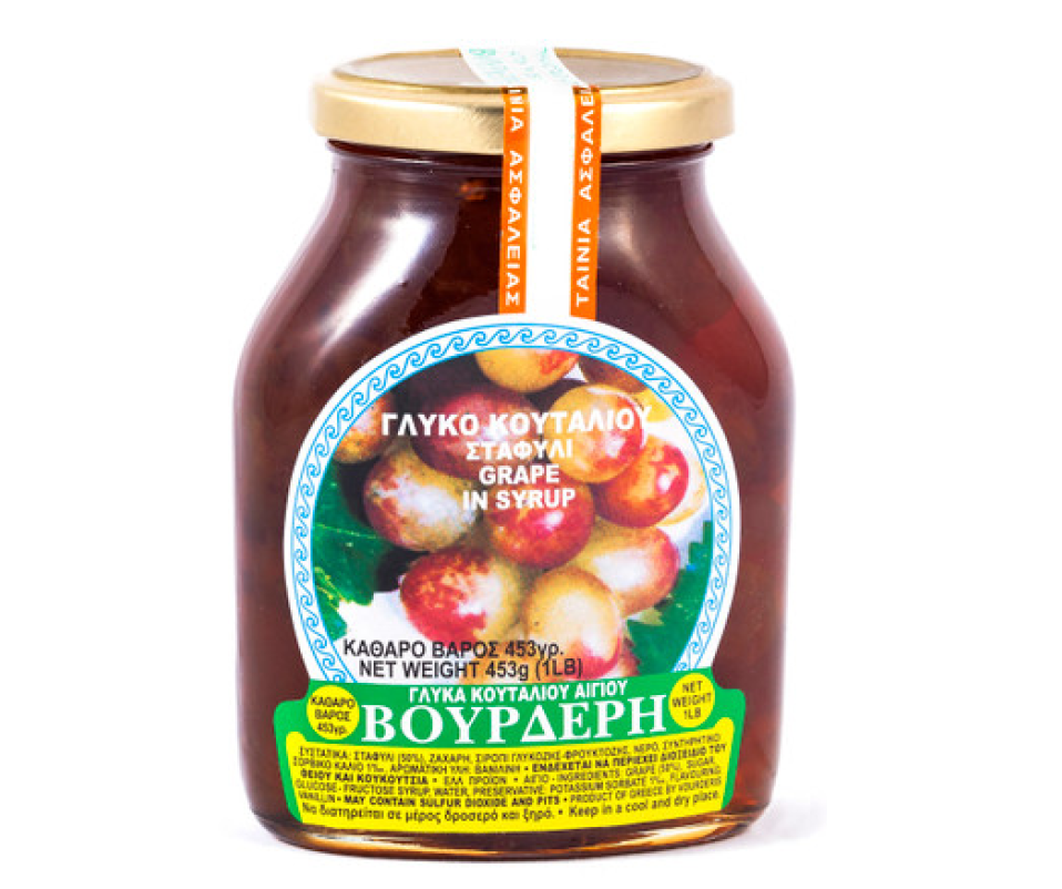 VOURDERIS GRAPE PRESERVES 16oz