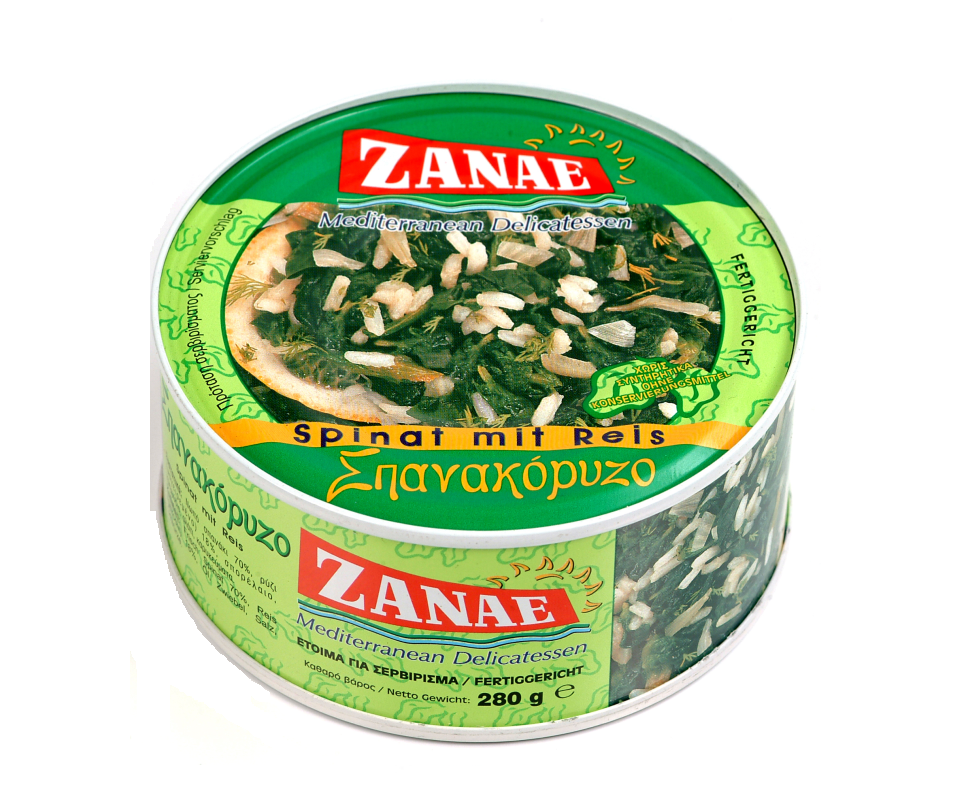 ZANAE SPINACH & RICE 10oz