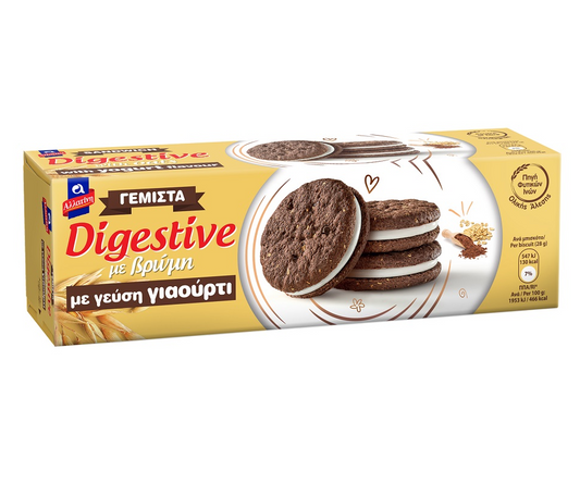 ALLATINI DIGESTIVE SANDWICH COOKIES WITH OATS & YOGURT 250g