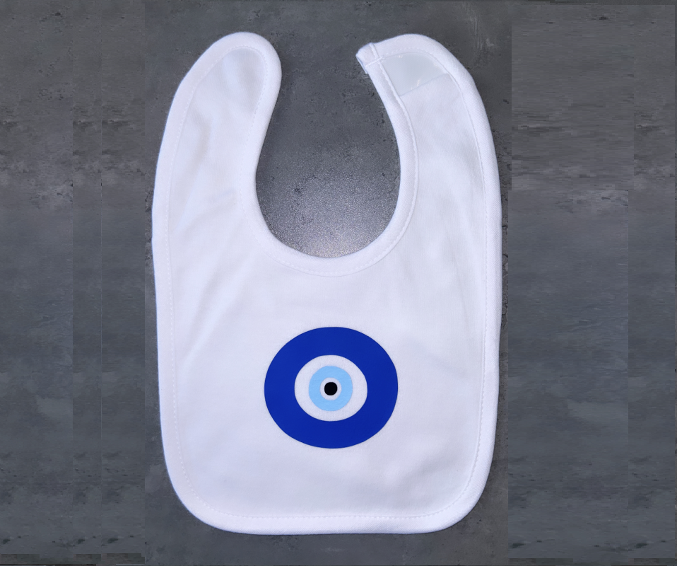 BLUE EVIL EYE BIB