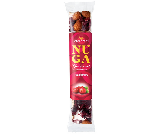 CRETAMEL NOUGAT BAR CRANBERRIES 75g