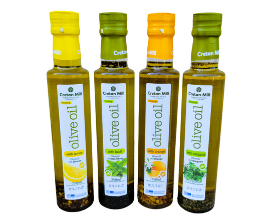 CRETAN MILL INFUSED EXTRA VIRGIN OLIVE OIL 250ml