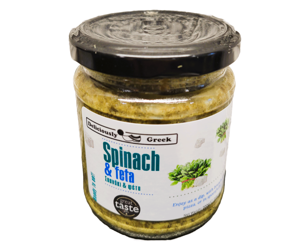 DELICIOUSLY GREEK SPINACH & FETA SPREAD 200g GOGREEK
