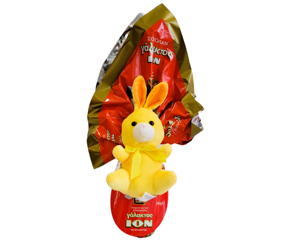 ION EASTER EGG MILK CHOCOLATE WITH PLUSH DOLL 240g