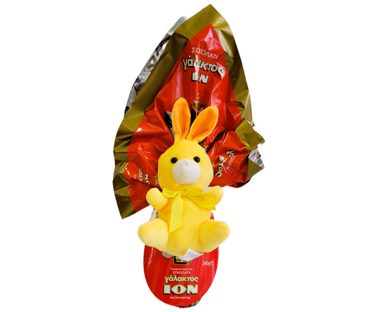 ION EASTER EGG MILK CHOCOLATE WITH PLUSH DOLL 240g