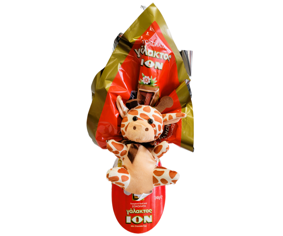 ION EASTER EGG MILK CHOCOLATE WITH PLUSH DOLL 240g