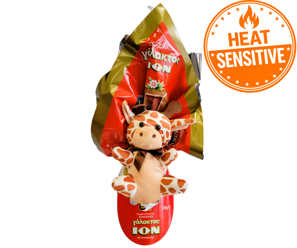 ION EASTER EGG MILK CHOCOLATE WITH PLUSH DOLL 240g