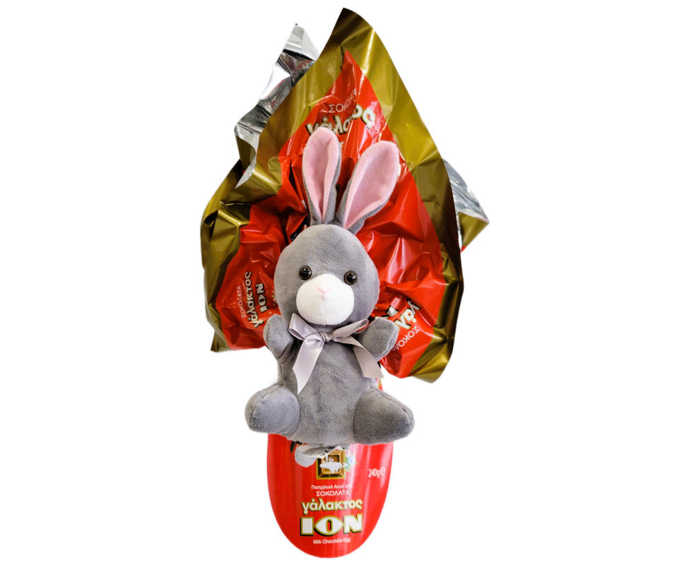 ION EASTER EGG MILK CHOCOLATE WITH PLUSH DOLL 240g