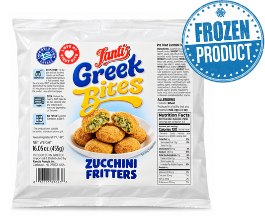 FANTIS GREEK BITES ZUCCHINI FRITTERS 455g