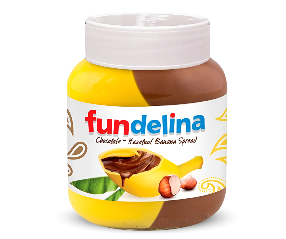 FUNDELINA CHOCOLATE-HAZELNUT BANANA SPREAD 370g