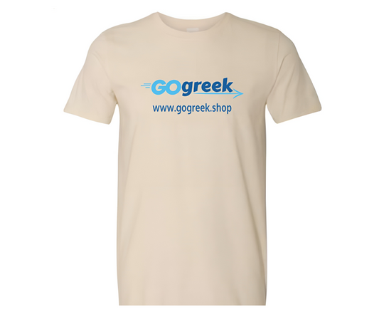 GOGREEK T-SHIRT NATURAL COLOR (ADULT)