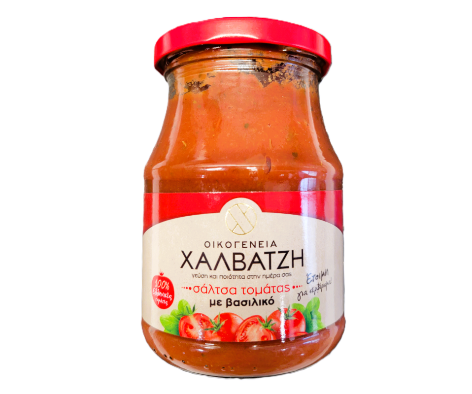 HALVATZIS TOMATO SAUCE WITH BASIL 360g