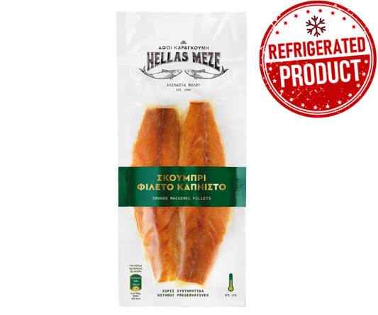 HELLAS MEZE SMOKED MACKEREL FILLET 3.5oz