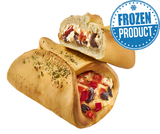 MEDITERRANEAN BRIOCHE WITH FETA, OLIVES & PEPPERS 5-PACK/175g (LIMIT: 2)