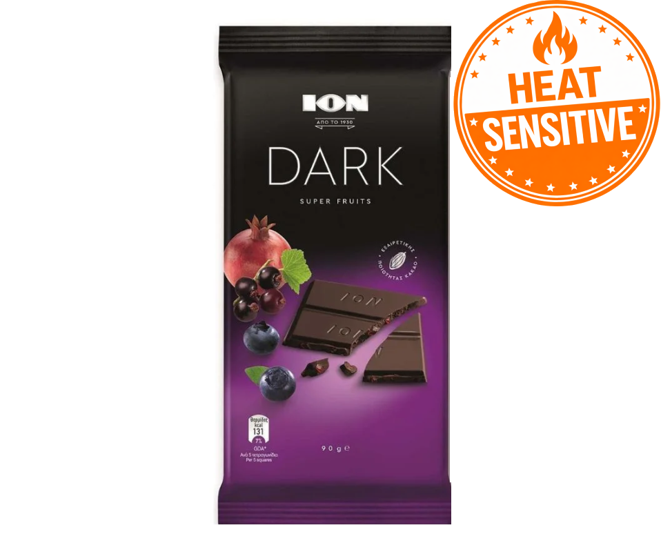 ION DARK CHOCOLATE BARS 90g