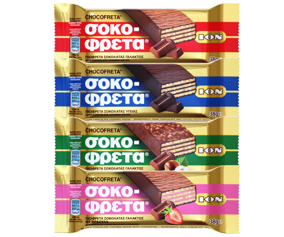 ION CHOCOFRETA BARS 38g