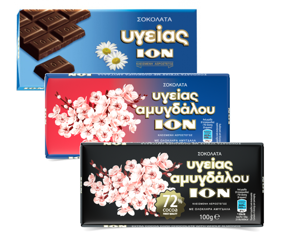 ION DARK CHOCOLATE BARS 100g