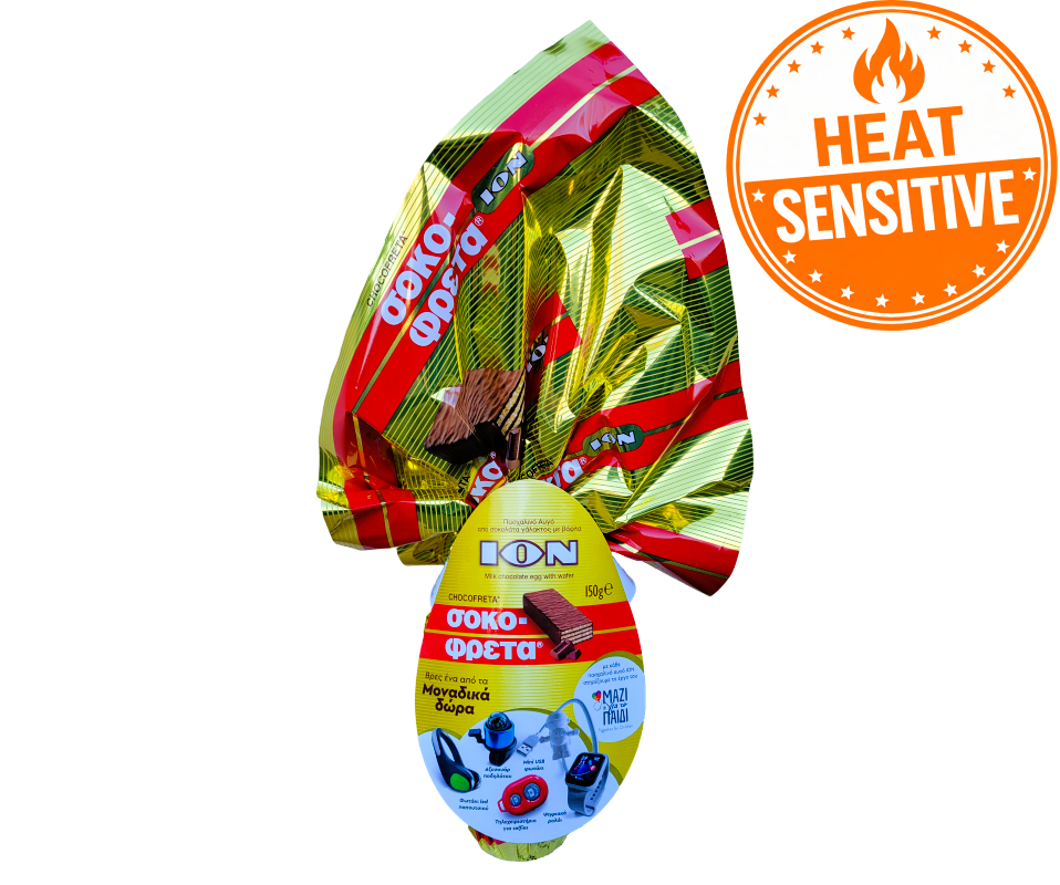 ION EASTER EGG MILK CHOCOLATE CHOCOFRETA (SURPRISE TOY INSIDE) 150g