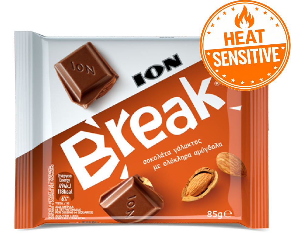 ION BREAK CHOCOLATE BARS 85g