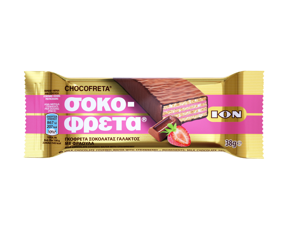 ION CHOCOFRETA BARS 38g